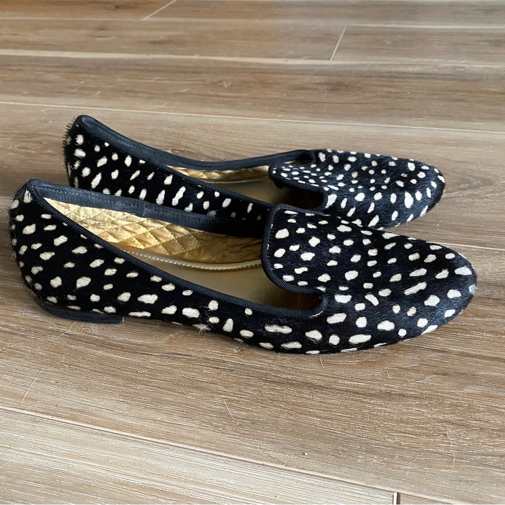 Avec Moderation flats calf hair size 8 made in Italy